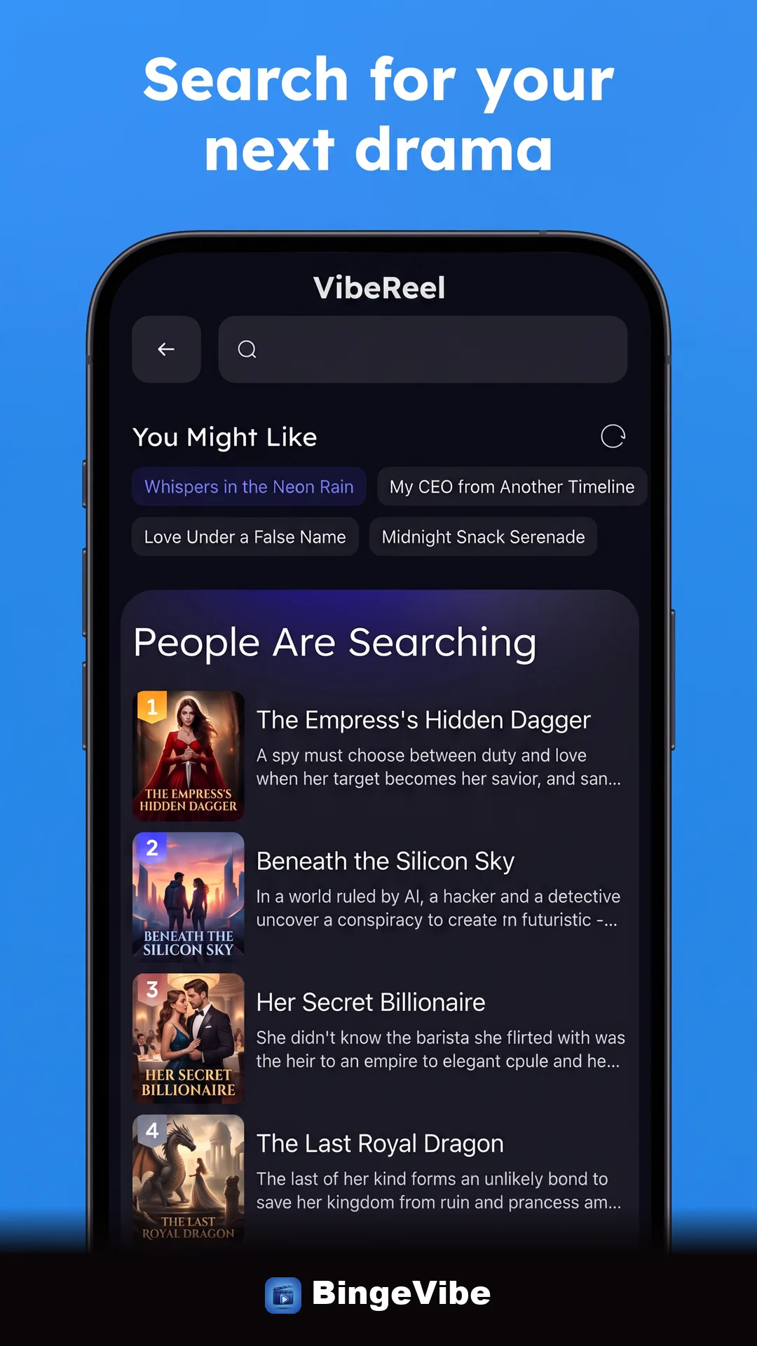 BingeVibe screen 4